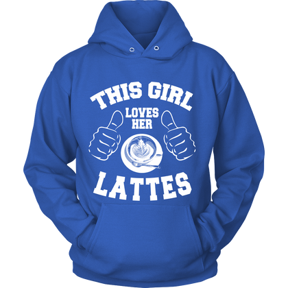 FunkyShirty This Girl Loves Her Lattes  Creative Design - FunkyShirty