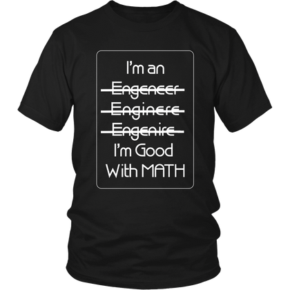 FunkyShirty I'm an I'm good with Math (Men)  Creative Design - FunkyShirty