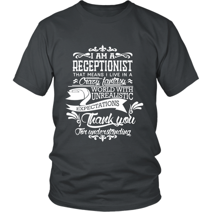 FunkyShirty Receptionist (Men)  Creative Design - FunkyShirty