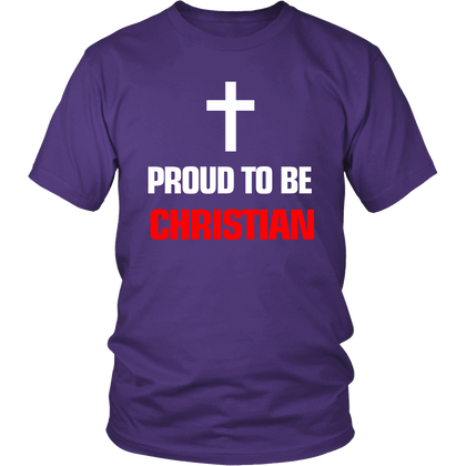 FunkyShirty Proud to be Christian (Men)  Creative Design - FunkyShirty