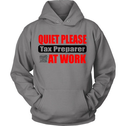 FunkyShirty Quiet Please Tax Preparer at Work (WOMEN)  Creative Design - FunkyShirty