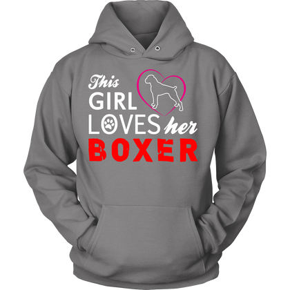 FunkyShirty This Girl loves her Boxer  Creative Design - FunkyShirty