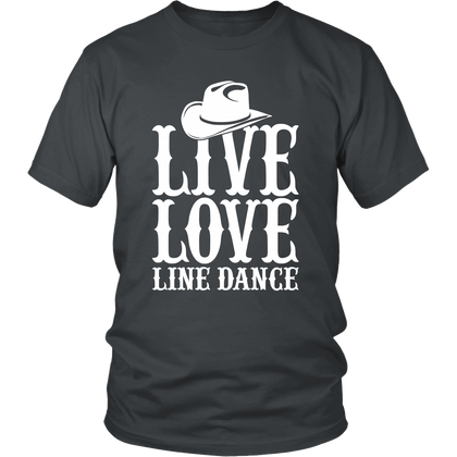 FunkyShirty Live, Love, Line Dance (Men)  Creative Design - FunkyShirty