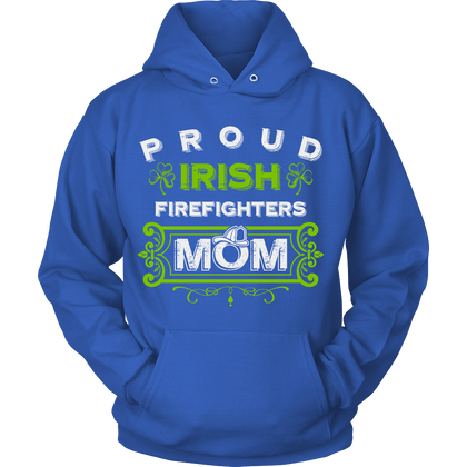 FunkyShirty Proud Irish FireFighters Mom  Creative Design - FunkyShirty