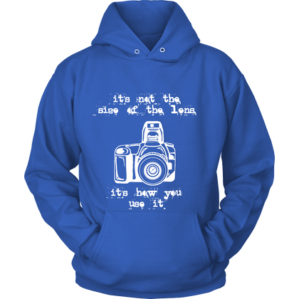 FunkyShirty Its not  the sieze of the lens It's how you use it (Women)  Creative Design - FunkyShirty