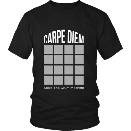 FunkyShirty Carpie Diem Sieze the drum Machine (Men)  Creative Design - FunkyShirty