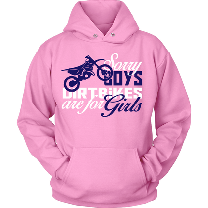 FunkyShirty Sorry Boys Dirtbike are for Girls  Creative Design - FunkyShirty