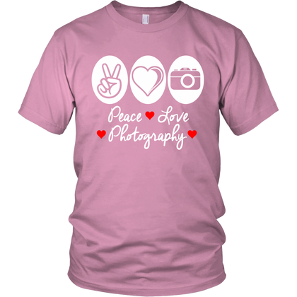 FunkyShirty Peace Love Photography (Men)  Creative Design - FunkyShirty